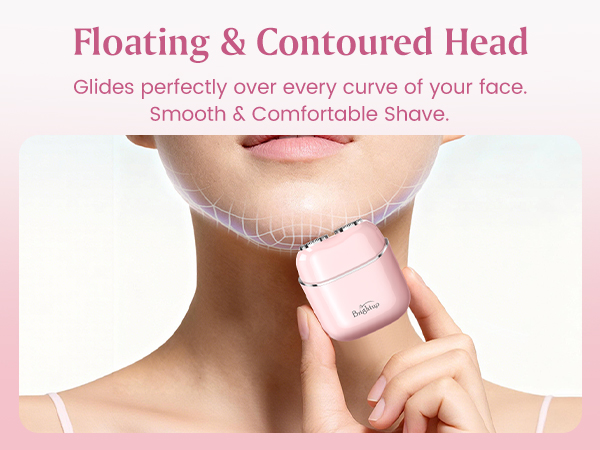 Magnetic attachment shaver for women