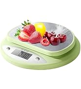 Cute Kitchen Scale, Digital Food Scale with LCD Display, 11 ib (5kg) Capacity, 0.03 oz (1g) Preci...