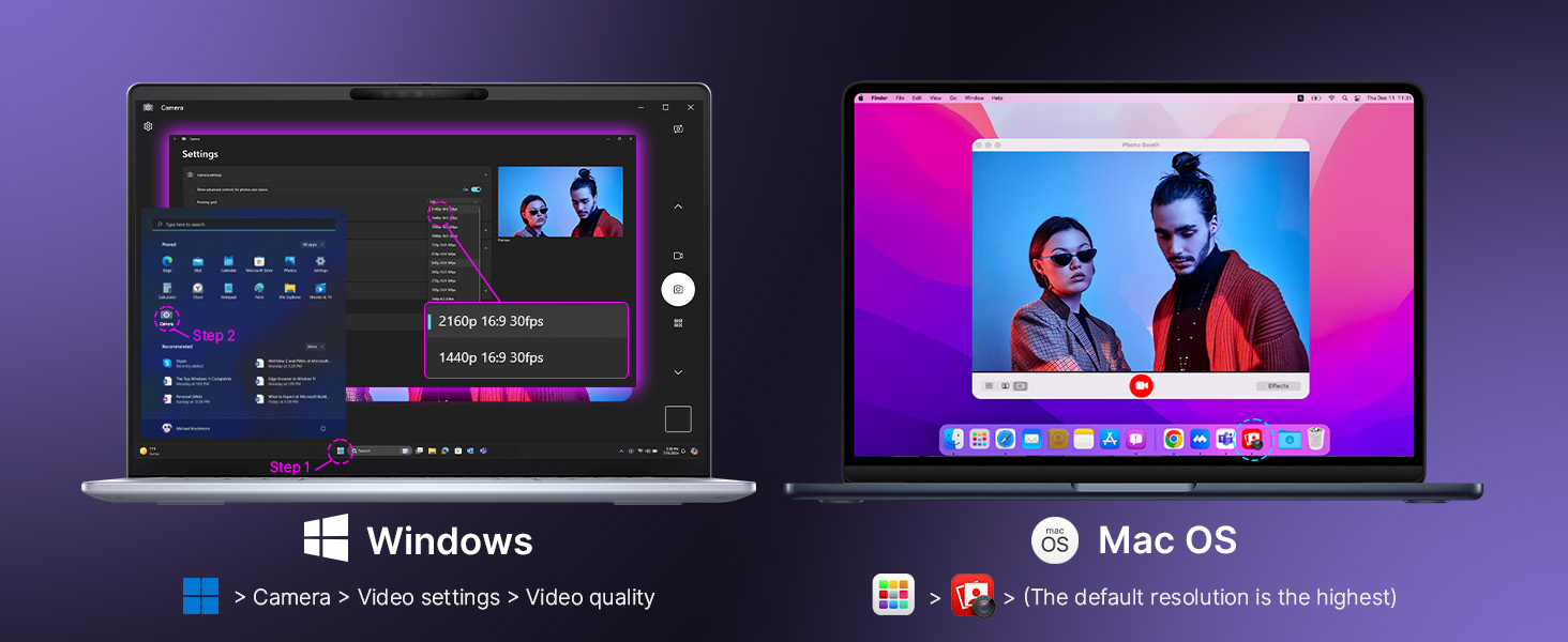Shows how to open the N660P PRO on Windows and Mac systems