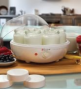 Euro Cuisine YM80 Yogurt Maker,White 9.6 Inch