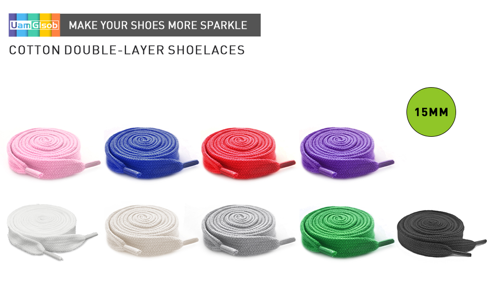 COTTON FAT DOUBLE-LAYER SHOELACES