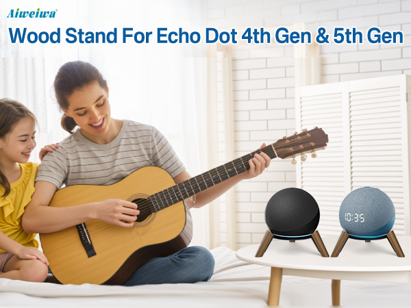 Wood Stand For Echo Dot 4th Gen &amp;amp; 5th Gen