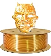 TTYT3D Dual Color Silk Metallic Gold Copper PLA Coextrusion 3D Filament, 1.75mm Silk Shiny 2 Colo...