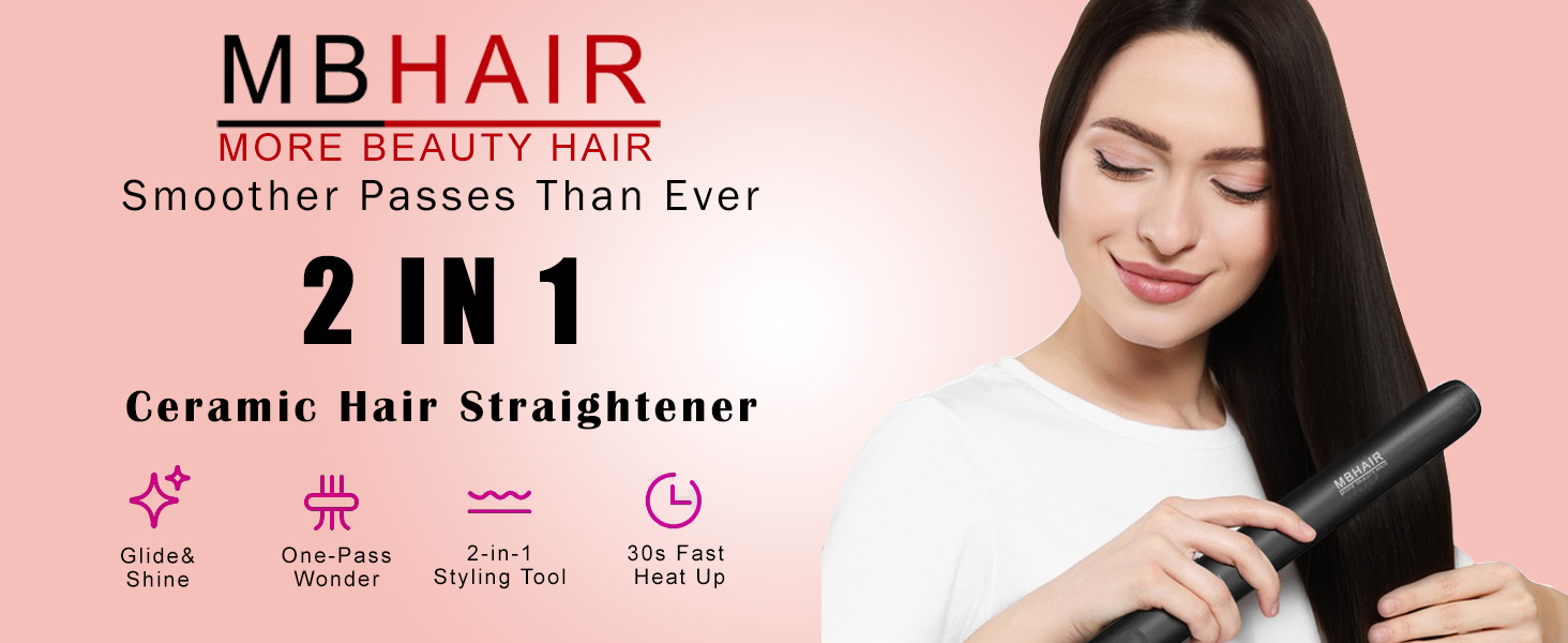 Negative Ion Hair Straightener for Women Professional Flat Iron,Plancha de Cabello Daily Styling