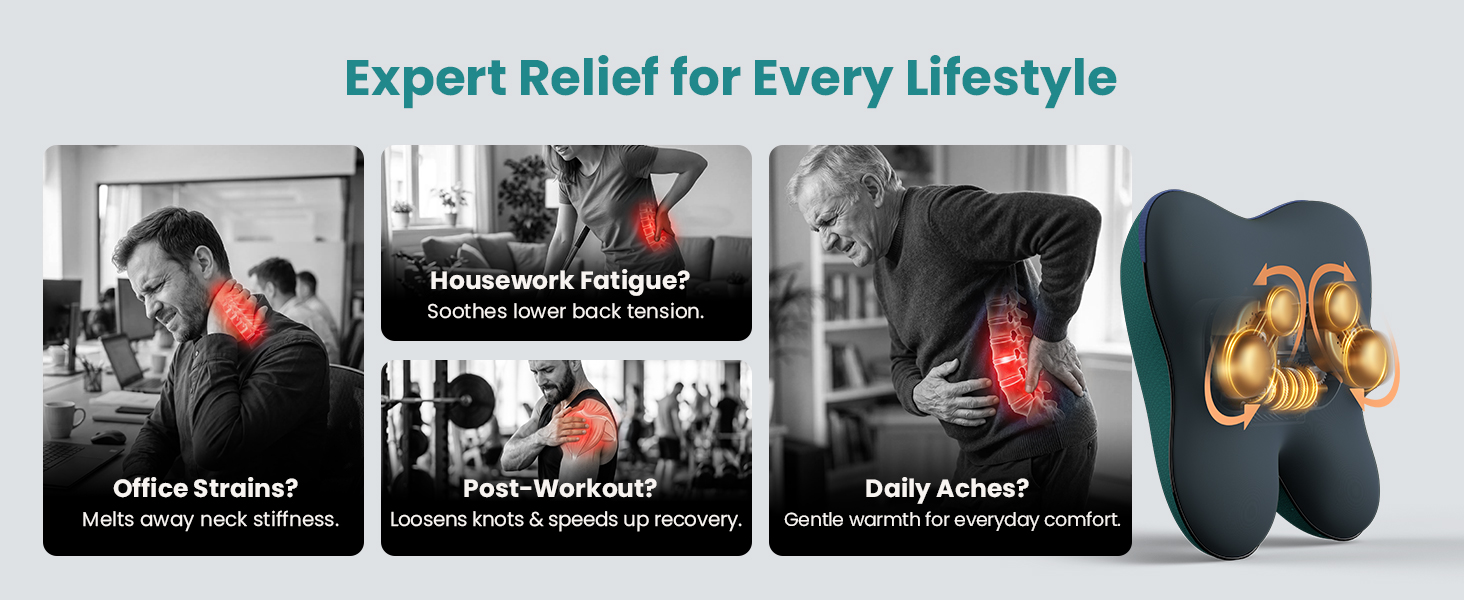 back massager for pain relief deep tissue