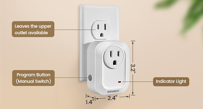 wireless wall switch remote control outlet