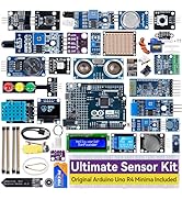 SunFounder Ultimate Sensor Kit with Original Arduino Uno R4 Minima, RoHS Compliant, Durable Senso...