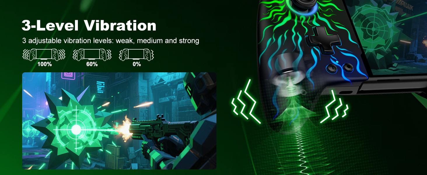 Pro Controller with Marco Buttons/Hall Effect Joystick &amp; Trigger/Big Grip/RGB/Turbo