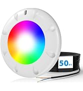 LyLmLe Pool Light for Inground Pools, 35W 10 Inch RGBW Multicolor Inground Pool Light, 12V Univer...
