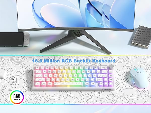 Wireless Mechanical Keyboard, 60% Percent Creamy Keyboard