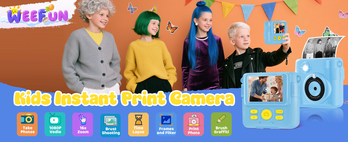 Kids Camera Instant Print