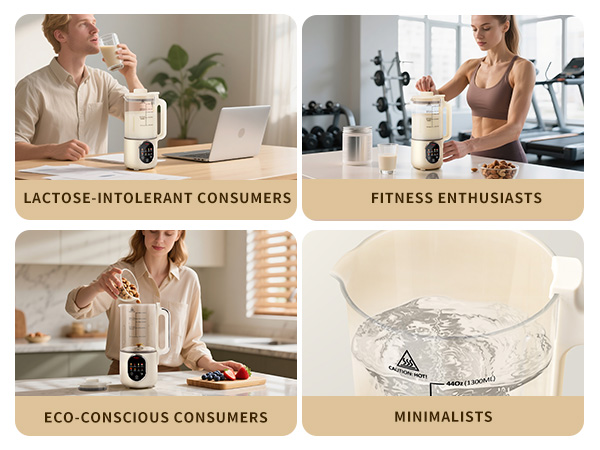 Lactose-free, protein-ready, eco-saving, easy to clean.