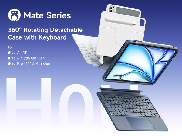ipad air 11 inch case with keyboard