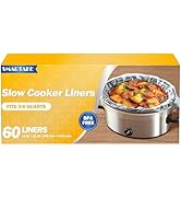 SMARTAKE Slow Cooker Liners, Crockpot Liner 13"x 21" Crockpot Liners Disposable Crock Pot Bags, F...