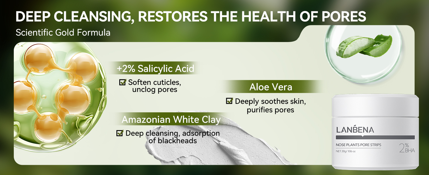 DEEP CLEANSING, RESTORES THE HEALTH OF PORES