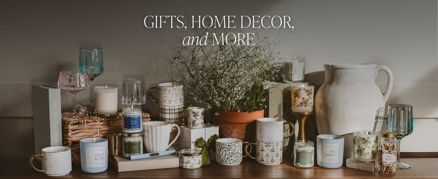 Sweet Water Decor Spring Cottagecore Candles and Mugs