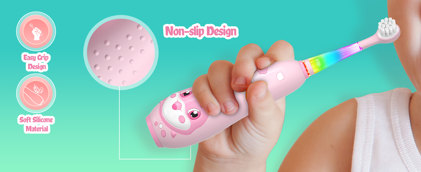 Colorful LED makes brushing fun