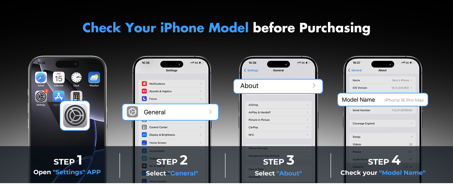 Screen Protector for iPhone 16 Pro Max