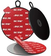 Dashboard Pad Mounting Disk for Suction Cup, 3.75” Large Plastic 3M Extra Strong Adhesive Disc fo...