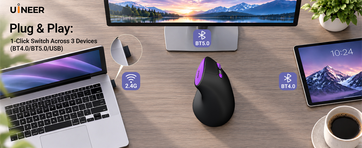 ergonomic wireless mouse