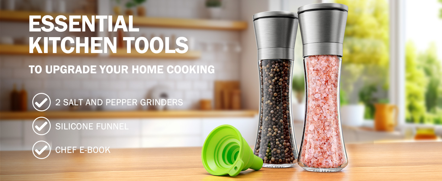 salt and pepper grinder set