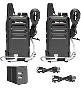 Walkie Talkies FRS Two-Way Radios: MaxTalker MT1 Walkie Talkies Long Range, Mini 2 Way Radio, Rec...
