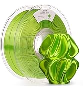 AMOLEN Silk PLA Filament Neon Green, 3D Printer Filament 1.75mm for 3D Printing 1kg(2.2lbs) Spool...