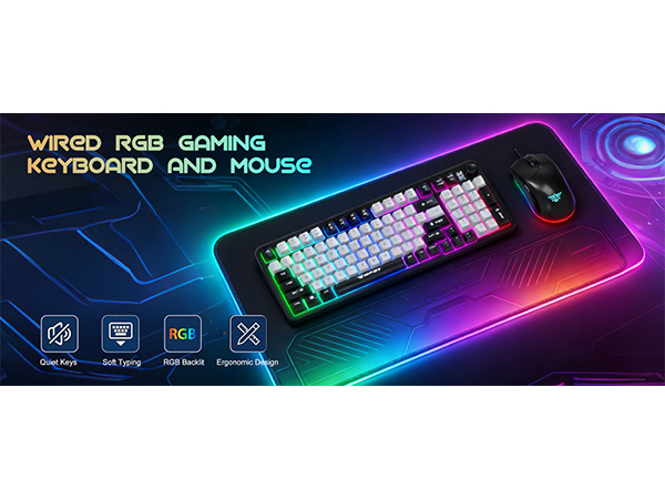 Wired Gaming Keyboard and Mouse