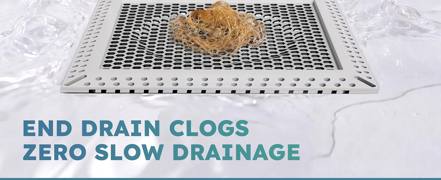 square shower drain hair catcher