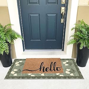 Layering Rug for Front Porch
