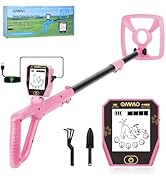 OMMO Metal Detector, Rechargeable Built-in Battery Kids Metal Detector with Funny LCD Display, Ad...