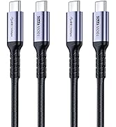 SUMPK USB C 3.1 gen 2 Cable 10FT 2 Packs, 100W Fast Charging 10Gbps High Speed Transfer Cable, 4k...