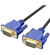 UVOOI VGA to VGA Cable 10FT, VGA Cord for Computer Monitor Gold-Plated SVGA Cable 1080P HD15 Male...