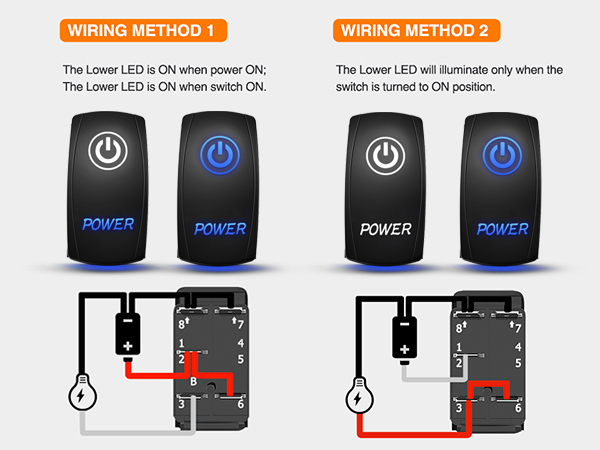 5PIN Rocker Switch