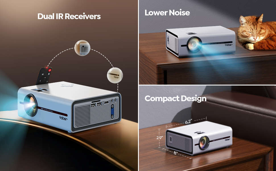 Projector with Tripod and Carrying Bag