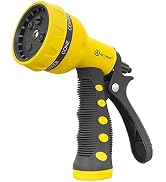 AUTOMAN-Garden-Hose-Nozzle,ABS Water Spray Nozzle with Heavy Duty 7 Adjustable Watering Patterns,...