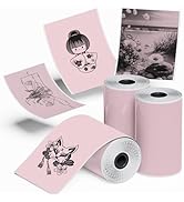 Sticker Paper Compatible with T02 M02X M02L Color Adhesive Thermal Paper for Study Notes, Photo, ...