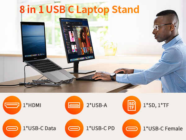 USB C Docking Station Stand