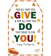 G2PLUS Thanksgiving Gift Tags - 50PCS Happy Thanksgiving Tags, White Paper Thank You for All You ...