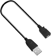 AFUNTA USB 2.0 Micro 5 Pin Female to Standard USB Male Extension Cable for Data Transfer -5 inch