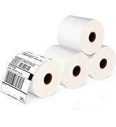 JADENS Thermal Shipping Labels 4x6-350 Labels(4 Rolls), Compatible with Rollo, Brother, Zebra and...
