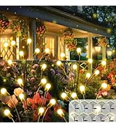 2026 Upgraded Solar Lights Outdoor, 10 Pack Solar Garden Lights with 2 Modes, Firefly Lights Outd...