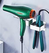 Hair Dryer Holder Wall Mounted, Hair Tool Organizer Stainless Steel Blow Dryer Holder Adhesive Ha...