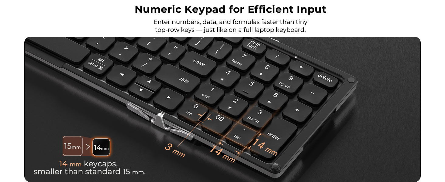 Foldable Bluetooth Keyboard