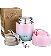 17 oz Insulated Lunch Containers Hot Food Jar, Wide Mouth Lunch Thermo for Kids Adults, Vacuum St...