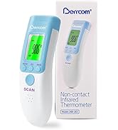 Berrcom Forehead Thermometer for Adults and Kids, Non-Contact Infrared Digital Thermometers for F...
