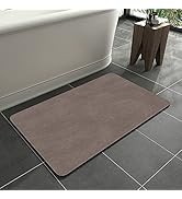 MontVoo-Bath Mat Rug-Rubber Non Slip Quick Dry Super Absorbent Thin Bathroom Rugs Fit Under Door-...