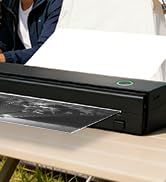 Anycash Portable Printer, Wireless Inkless Printers for Travel, Small Mobile Thermal Printer for ...
