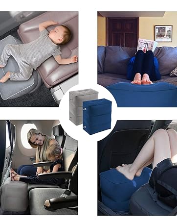 Inflatable Travel Foot Rest Pillow