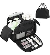 Travel Toiletry Bag, Lightweight Large Toiletry Bag for Women Wide-Open Ultra Light Cosmetic Make...